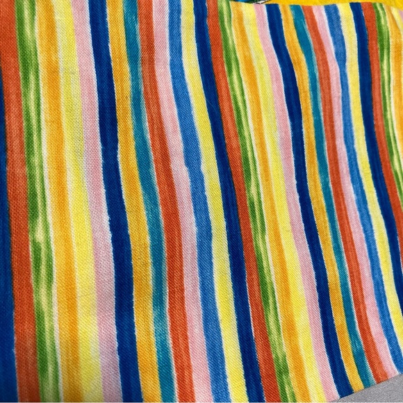 FLIP FLOP Rainbow Pillow Case Beach Theme Bright Colorful Stripes Standard Size - Picture 4 of 13